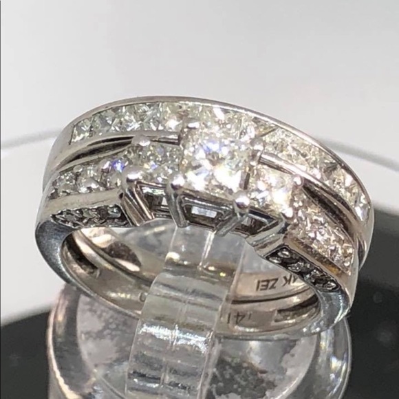 Diamonds 14k gold ring&ban great deal worth $5000 - Picture 6 of 8